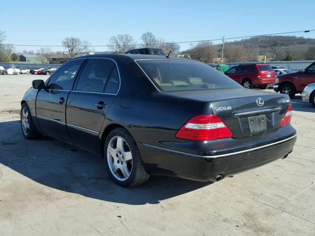 JTHBN36F040133921 - 2004 LEXUS LS 430 BLACK photo 3