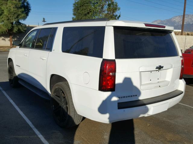 1GNSCGKC6GR190447 - 2016 CHEVROLET SUBURBAN C WHITE photo 3