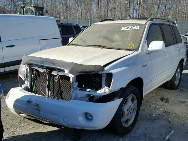 JTEEP21A340016652 - 2004 TOYOTA HIGHLANDER WHITE photo 2