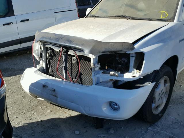 JTEEP21A340016652 - 2004 TOYOTA HIGHLANDER WHITE photo 9