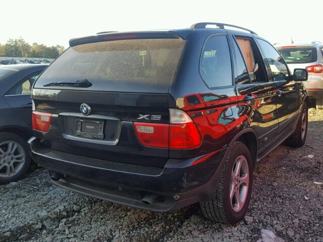 5UXFA53502LP34889 - 2002 BMW X5 3.0I BLACK photo 4