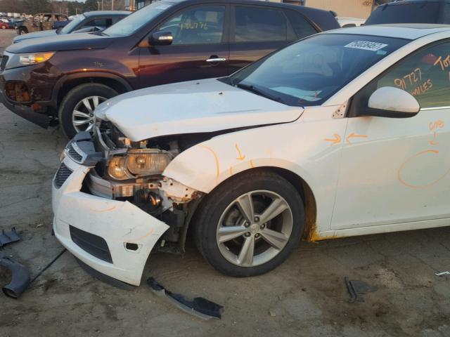 1G1PE5SB7D7138359 - 2013 CHEVROLET CRUZE LT WHITE photo 9