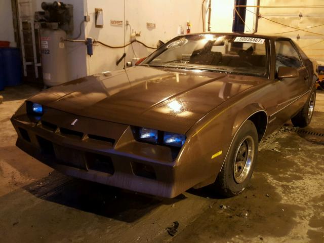 1G1AP87H0EL184526 - 1984 CHEVROLET CAMARO BROWN photo 2