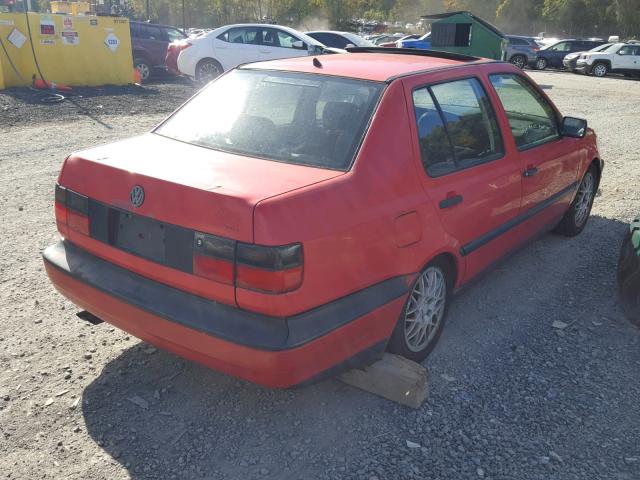 3VWTE81H0SM016309 - 1995 VOLKSWAGEN JETTA III RED photo 4