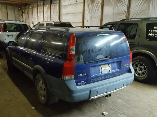 YV1SZ58D721064868 - 2002 VOLVO V70 XC BLUE photo 3