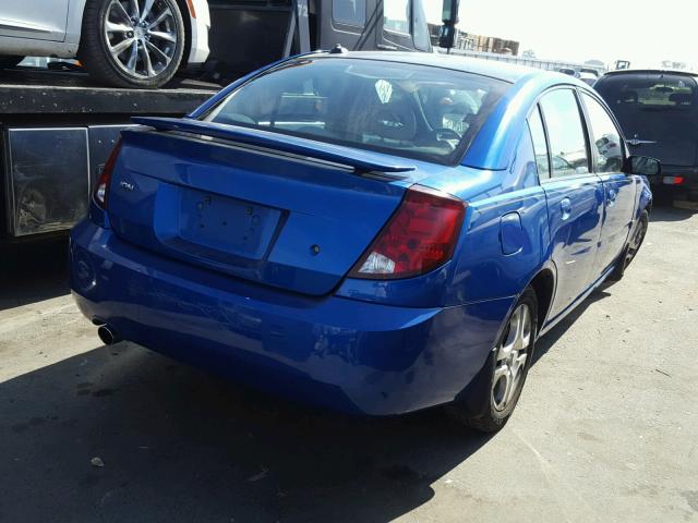 1G8AL52F34Z160475 - 2004 SATURN ION LEVEL BLUE photo 4