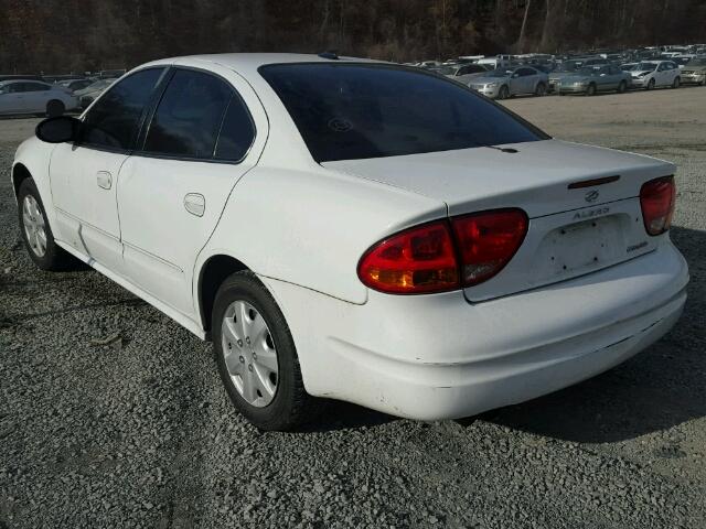 1G3NK52T01C246938 - 2001 OLDSMOBILE ALERO GX WHITE photo 3