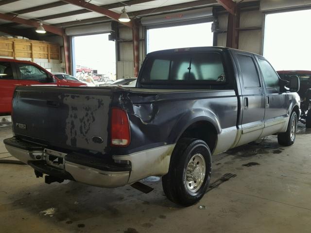 1FTNW20L92EA76915 - 2002 FORD F250 SUPER BLUE photo 4