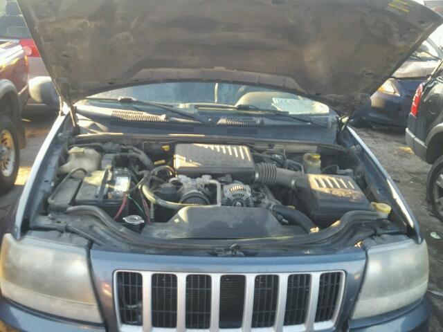 1J4GW48N04C367709 - 2004 JEEP GRAND CHER GRAY photo 7