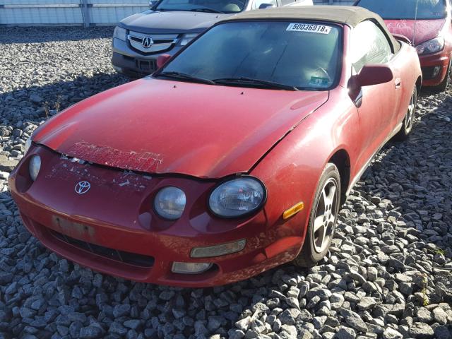 JT5FG02T4X0052976 - 1999 TOYOTA CELICA GT RED photo 2