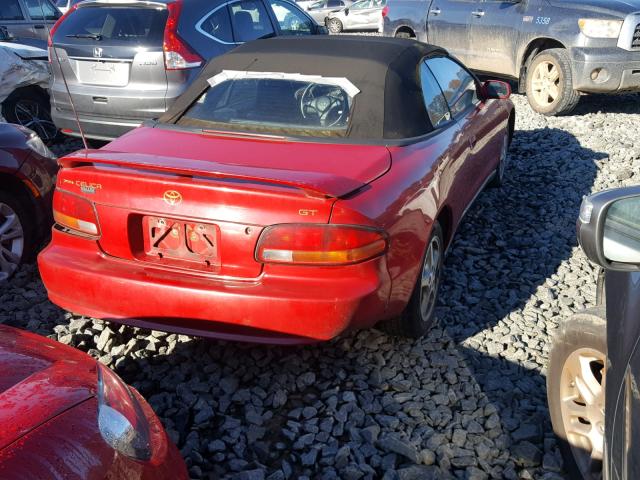 JT5FG02T4X0052976 - 1999 TOYOTA CELICA GT RED photo 4