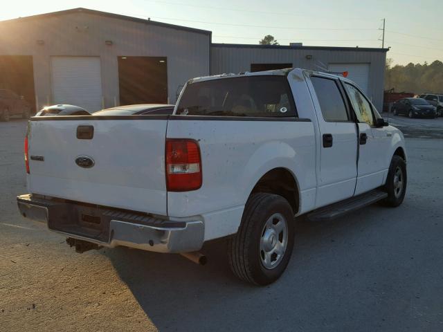 1FTPW12585FA31335 - 2005 FORD F150 SUPER WHITE photo 4