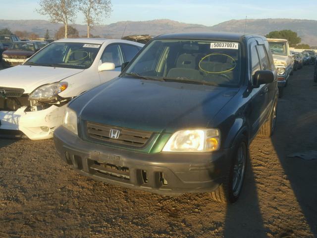 JHLRD1846XC083325 - 1999 HONDA CR-V LX GREEN photo 2