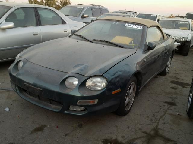 JT5FG02T4V0043904 - 1997 TOYOTA CELICA GT GREEN photo 2