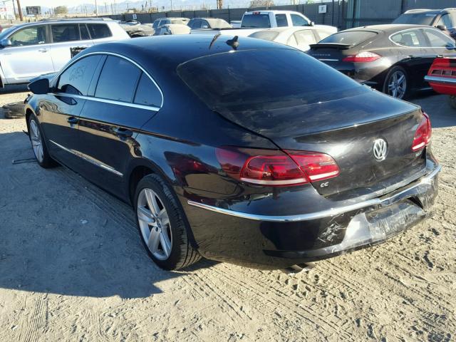 WVWBP7AN6DE518100 - 2013 VOLKSWAGEN CC SPORT BLACK photo 3