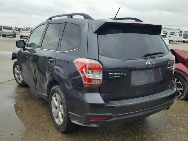 JF2SJAHC8EH490157 - 2014 SUBARU FORESTER 2 GRAY photo 3