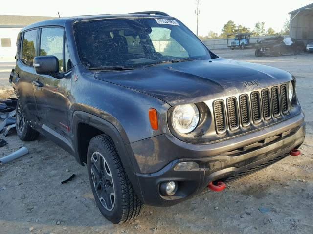 ZACCJBCB0HPE72580 - 2017 JEEP RENEGADE T CHARCOAL photo 1