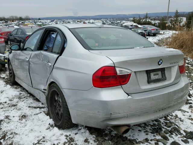 WBAVC935X7KX56519 - 2007 BMW 328 XI SILVER photo 3