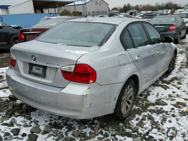 WBAVC935X7KX56519 - 2007 BMW 328 XI SILVER photo 4