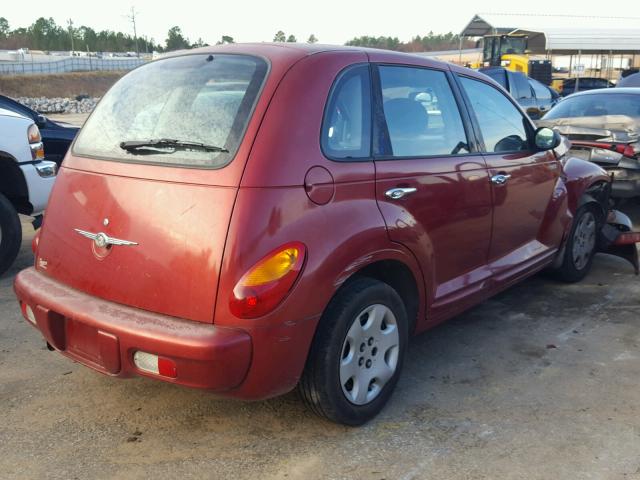 3C4FY48B44T358016 - 2004 CHRYSLER PT CRUISER BURGUNDY photo 4