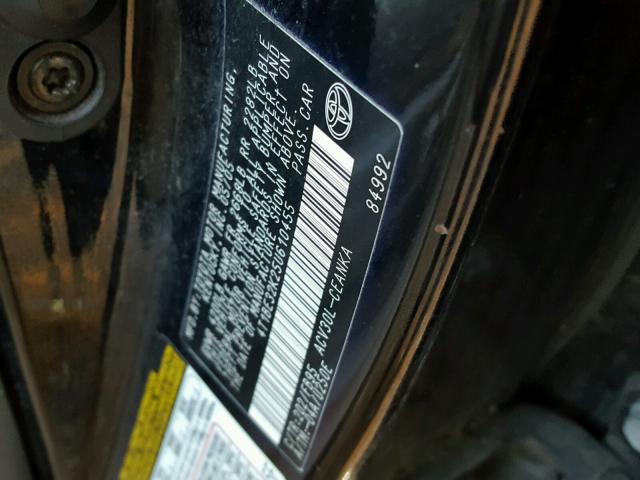 4T1BE32K25U610455 - 2005 TOYOTA CAMRY LE 黑色 照片 10