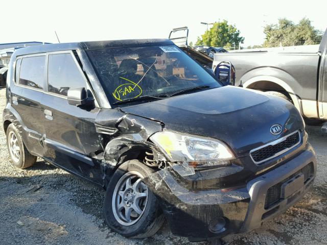 KNDJT2A14A7191140 - 2010 KIA SOUL BLACK photo 1