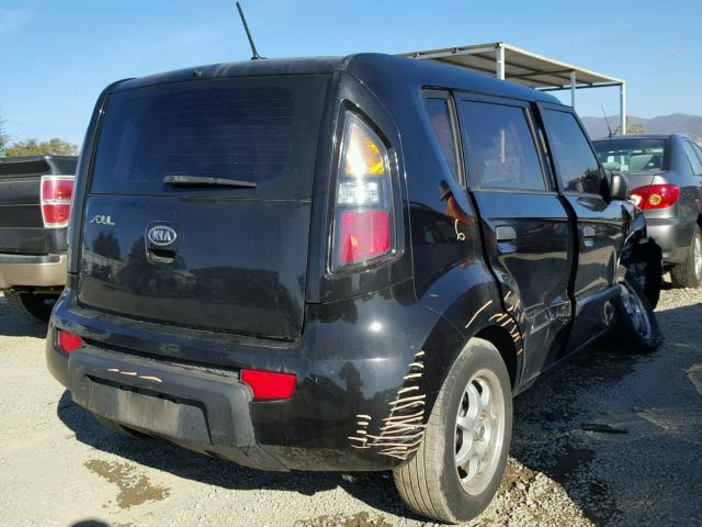 KNDJT2A14A7191140 - 2010 KIA SOUL BLACK photo 4