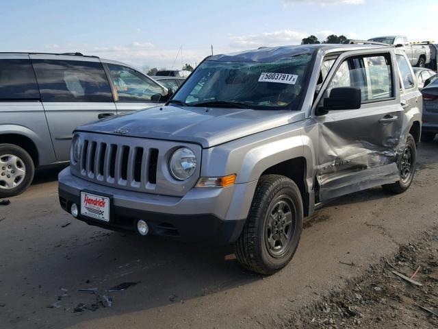 1C4NJRBBXGD686217 - 2016 JEEP PATRIOT SP SILVER photo 2