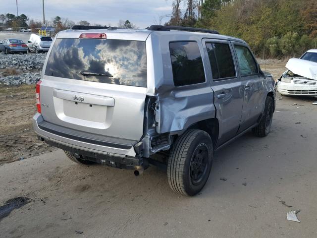 1C4NJRBBXGD686217 - 2016 JEEP PATRIOT SP SILVER photo 4