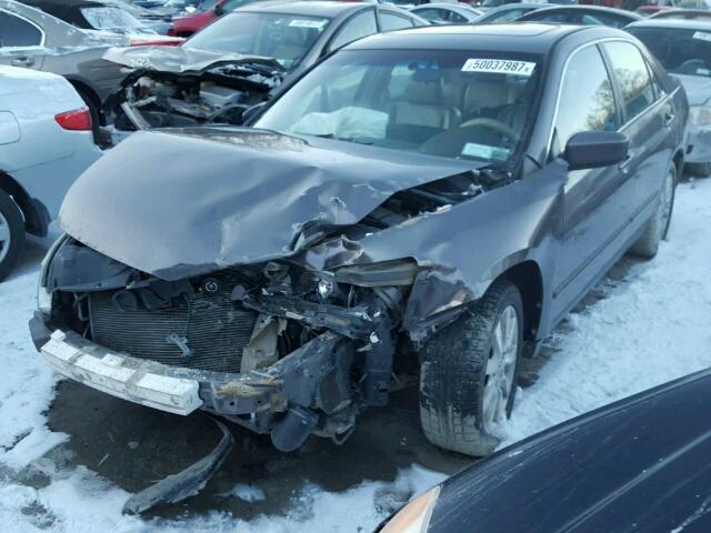 1HGCM66587A031171 - 2007 HONDA ACCORD EX GRAY photo 2