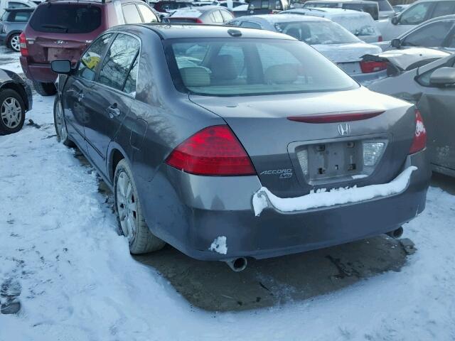 1HGCM66587A031171 - 2007 HONDA ACCORD EX GRAY photo 3