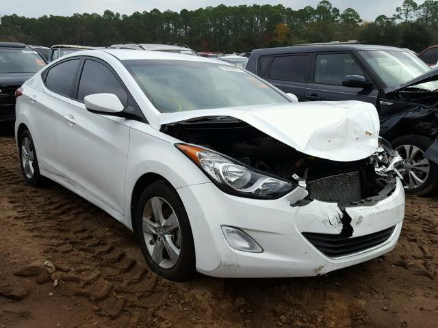 5NPDH4AE8DH450581 - 2013 HYUNDAI ELANTRA GL WHITE photo 1