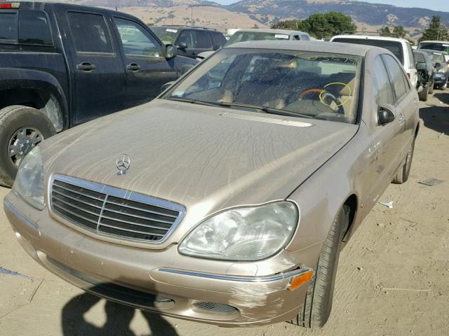 WDBNG70J82A312257 - 2002 MERCEDES-BENZ S 430 BEIGE photo 2