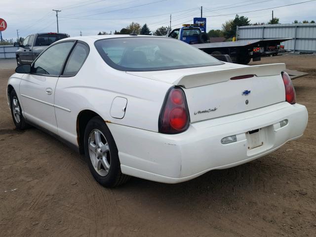 2G1WW12E939405560 - 2003 CHEVROLET MONTE CARL თეთრი ფოტო 3