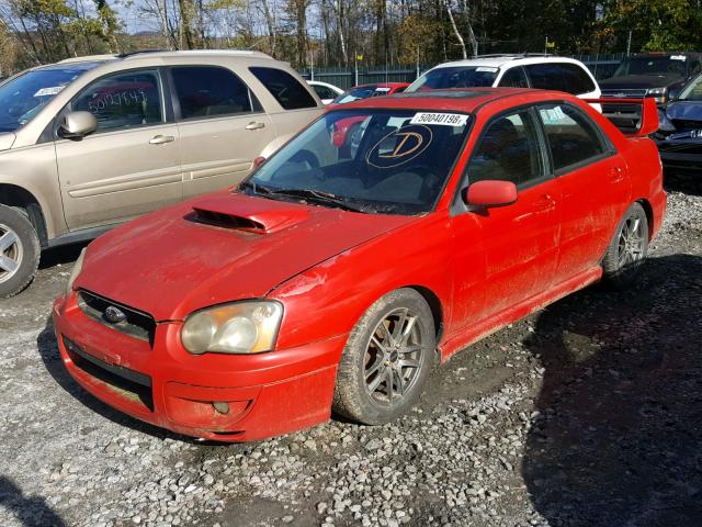 JF1GD29674G504120 - 2004 SUBARU IMPREZA WR RED photo 2