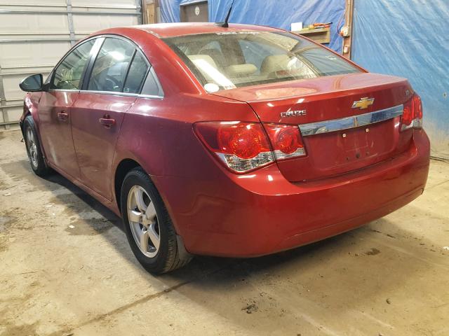 1G1PG5S99B7102791 - 2011 CHEVROLET CRUZE LT RED photo 3