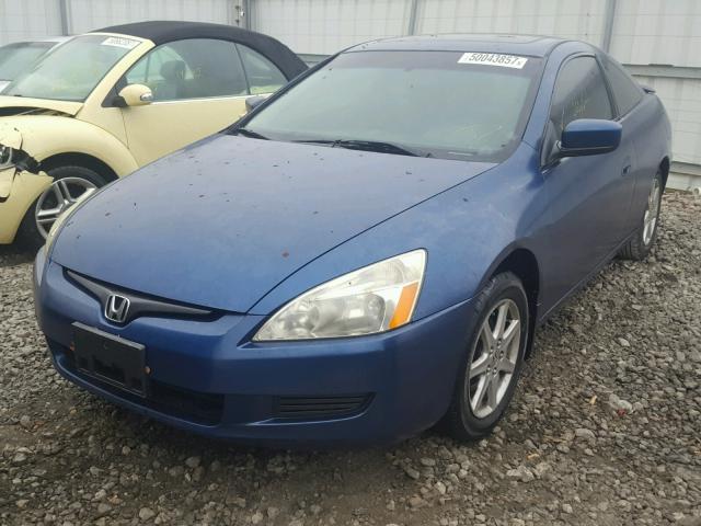 1HGCM82684A003991 - 2004 HONDA ACCORD EX BLUE photo 2