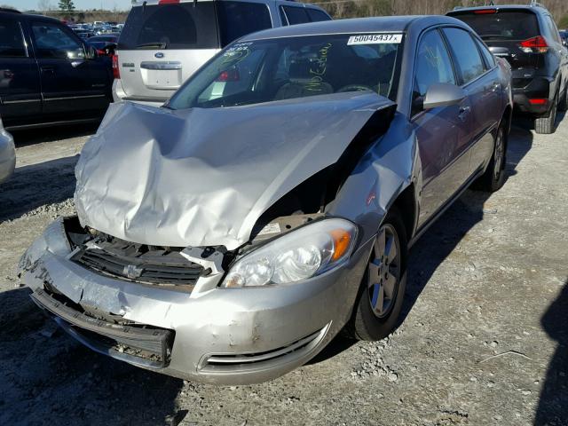 2G1WT58NX89153378 - 2008 CHEVROLET IMPALA LT SILVER photo 2