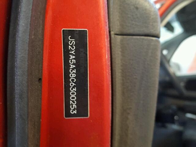 JS2YA5A38C6300253 - 2012 SUZUKI SX4 BASE RED photo 10