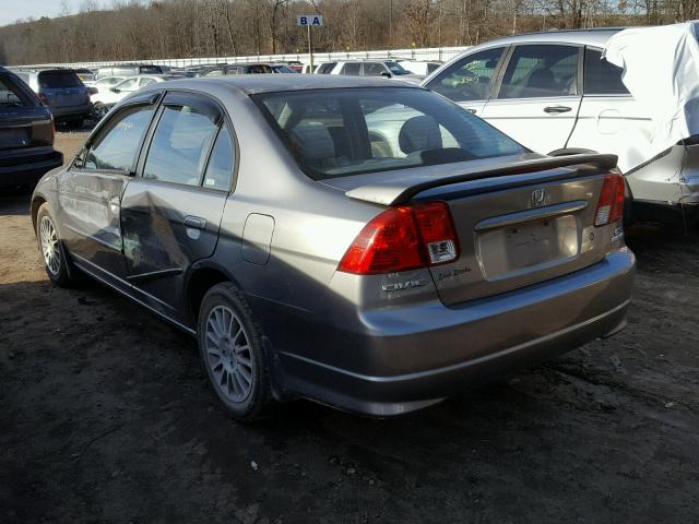 2HGES26755H574016 - 2005 HONDA CIVIC EX 银色 照片 3