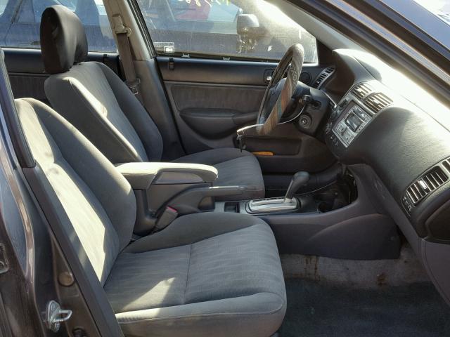 2HGES26755H574016 - 2005 HONDA CIVIC EX 银色 照片 5