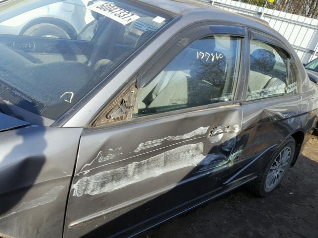 2HGES26755H574016 - 2005 HONDA CIVIC EX 银色 照片 9