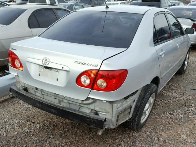 1NXBR32E58Z017904 - 2008 TOYOTA COROLLA CE SILVER photo 4