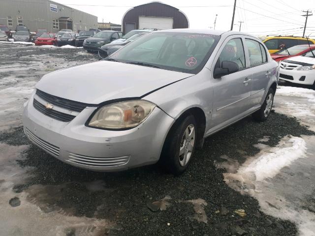 1G1AJ55F487326147 - 2008 CHEVROLET COBALT LS SILVER photo 2