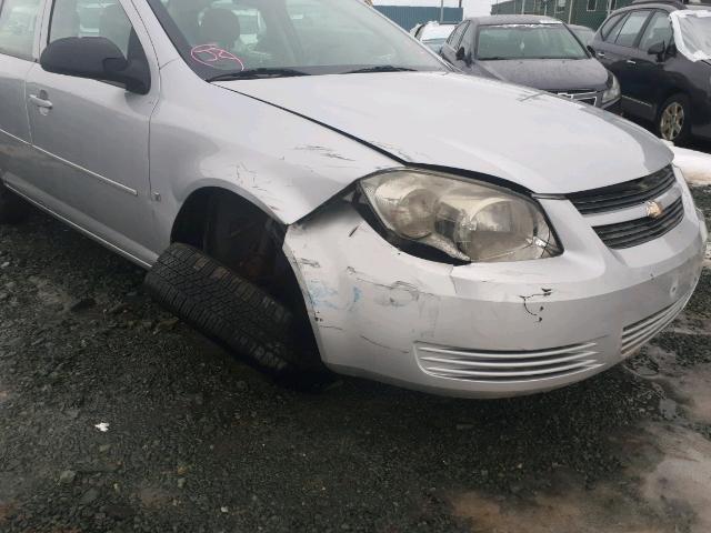 1G1AJ55F487326147 - 2008 CHEVROLET COBALT LS SILVER photo 9