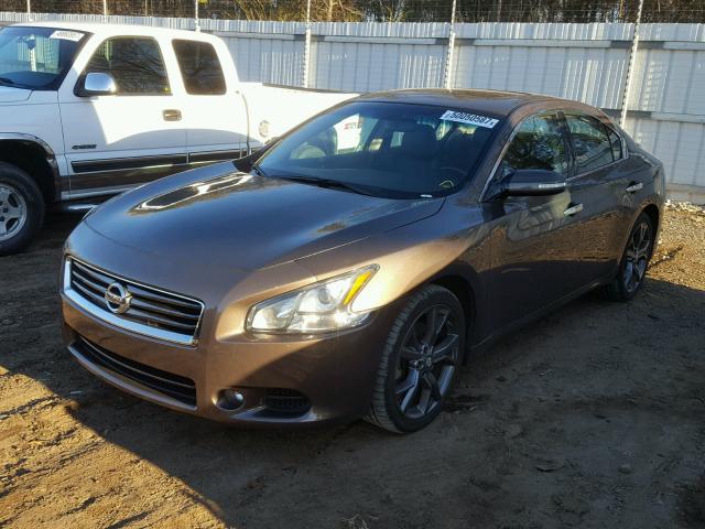 1N4AA5AP1DC834444 - 2013 NISSAN MAXIMA S BROWN photo 2