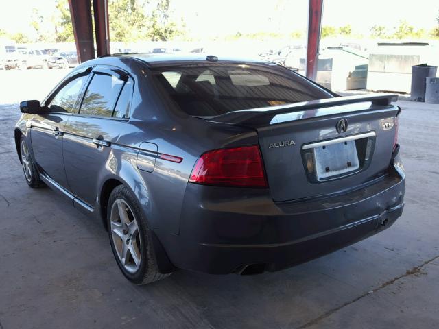 19UUA65575A013997 - 2005 ACURA TL GRAY photo 3