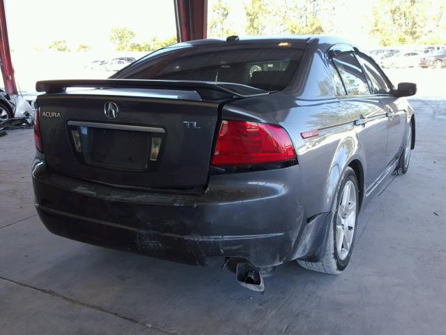 19UUA65575A013997 - 2005 ACURA TL GRAY photo 4