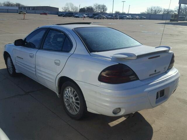 1G2NE52E7XC549625 - 1999 PONTIAC GRAND AM S WHITE photo 3