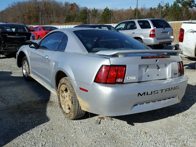 1FAFP40414F119636 - 2004 FORD MUSTANG SILVER photo 3